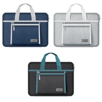 Portable Oxford Laptop Bag - Durable Fabric Multiple Colours - Grey thumbnail