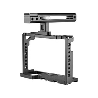 Panasonic Lumix Dc-S1H / Dc-S1 / Dc-S1R Camera Cage Stabilizer With Handle - Black thumbnail