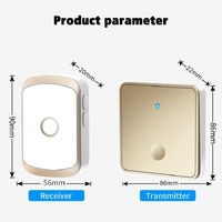 Wireless Self-Generating Doorbell - 1 For 1 Offer - White thumbnail