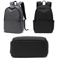 Multifunctional Oxford Laptop Backpack - Black thumbnail