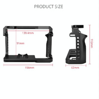 Video Camera Cage Stabilizer For Canon Eos R5 / R6 / R - Black thumbnail