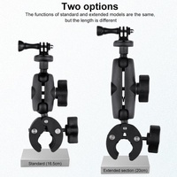 Adjustable Bike Handlebar Mount with Phone Clamp - 360 Rotation thumbnail
