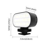 Portable Live Video Led Light for Beauty Photography and Selfies - Black thumbnail