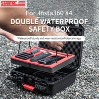 Waterproof Dual-layer Storage Box for Insta360 X4 Startrc - Black thumbnail