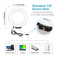 Curved Usb Led Ring Light for Selfie Beauty and Vlogging thumbnail