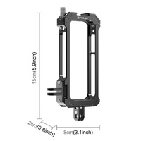 Metal Protective Cage for Insta360 X3 with Cold Shoe and Tripod Adapter thumbnail