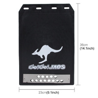 Premium Heavy Duty Molded Splash Front And Rear Mud Flaps Fender Guard Medium Size Random Pattern Delivery - Black thumbnail