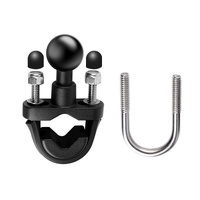 25mm Ball Head Motorcycle Rearview Mirror Mount Holder for Gopro Insta360 Dji Action and Other Action Cameras thumbnail