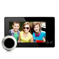 4.3 Security Camera Door Peephole With One-Key Watch - Black thumbnail