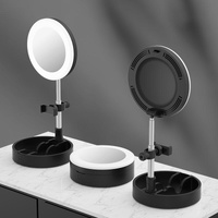 Multi-function Live Broadcast Ring Light with Phone Holder - G6 Black thumbnail