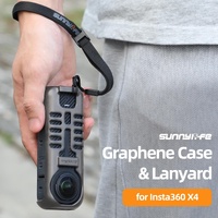 Graphene Protective Case for Insta360 X4 with Hand Strap - Black thumbnail