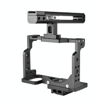 Video Camera Cage Stabilizer With Handle For Nikon Z6 / Z7 - Black thumbnail