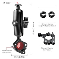 Quick Release Handlebar Mount for Action Cameras thumbnail