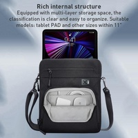 11 Inch Men Multifunctional Shoulder Bag Black thumbnail