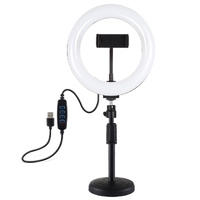 7.9 Led Ring Light with Usb 3 Modes Dual Colour Phone Clamp thumbnail