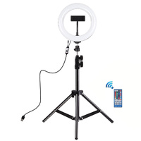 7.9 Usb Rgb Light with Dual Colour Temperature & Tripod Mount for Vlogging and Selfie Photography - Black thumbnail