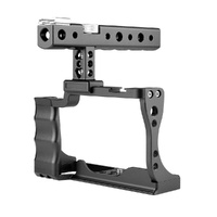 Video Camera Cage Stabilizer With Handle For Canon Eos M50 - Black thumbnail