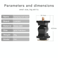 Universal Hot Shoe Damping Ball-Head Camera Bracket - Black thumbnail