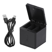 Triple Usb Charger Box for Gopro Hero9 / 10 with Indicator Light and Cable thumbnail