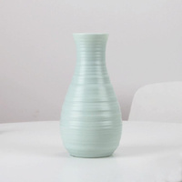 Creative Desktop Flower Vase - Modern Plastic Decoration - Blue thumbnail