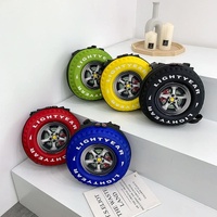 Kindergarten Shoulder Bag - Tire Shaped for Kids - Black thumbnail
