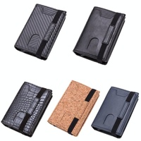 Rfid-blocking Aluminum Card Holder - Secure & Compact - Crocodile Black thumbnail