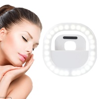 Rechargeable Clip-on Selfie Light for Mobile Phones - Blue thumbnail