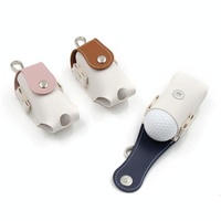 Compact Leather Golf Bag for Protection on the Go - Pink thumbnail