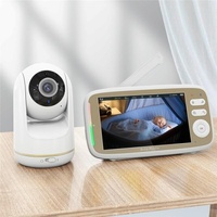 5-Inch Hd Baby Monitor With Built-In Ptz Rotation For Enhanced Security thumbnail