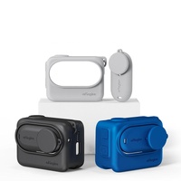 Amagisn Silicone Body Cover for Insta360 Go 3 with Lanyard - Gray thumbnail
