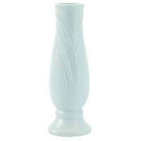 Imitation Porcelain Petal Vase for Drop-proof Home Decor - White thumbnail