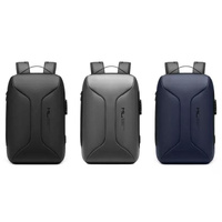 Large Capacity Waterproof Laptop Backpack with Usb Port for Business Travel - Black thumbnail