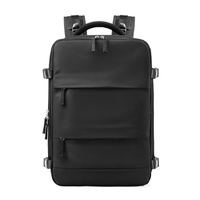 Outdoor Travel Laptop Backpack - Army Green - Purple thumbnail