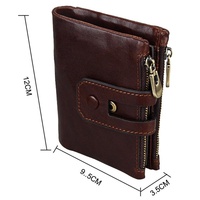 Men Rfid Blocking Cowhide Leather Wallet - Crazy Horse Texture - Ccb1083C thumbnail