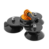 Universal Suction Cup Mount for Action Cameras with Tripod and Handle - Dark Blue thumbnail