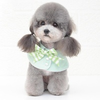 Pet Accessories Dog Small Shawl Bib Saliva Towel Triangle Scarf - Size S - Light Green thumbnail