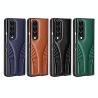Embossed Folding Case for Samsung Galaxy z Fold 4 - Blue thumbnail