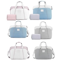 Computer Handheld Messenger Bag for Apple Macbook / Huawei / Xiaomi / Basne - Ladder Hand Gray + Gray Pu Power Package thumbnail