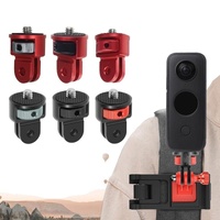 Universal Tripod Adapter for Action Cameras - 1 / 4 Inch Screw - Red thumbnail
