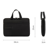 15.6 Inch Waterproof Laptop Handbag in Oxford Cloth - Navy Blue thumbnail