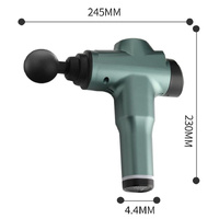 Portable Fascia Massage Gun For Muscle Relaxation - 12 Gears Blue thumbnail