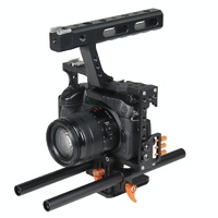 Video Camera Cage Stabilizer For Panasonic Lumix Dmc-Gh4 / Sony A7 Series - Orange thumbnail