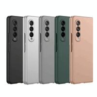 Foldable Metal-look Phone Case for Samsung Galaxy z Fold 4 - Gold thumbnail