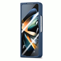 Vintage Leather Fold Case for Samsung Galaxy z Fold 4 - Black thumbnail