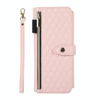Foldable Diamond Lattice Phone Case for Samsung Galaxy z Fold 4 - Pink thumbnail