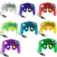 5 Piece Wired Game Controller for Nintendo Ngc - Transparent Purple thumbnail