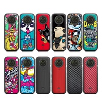 Protective Film Stickers for Dji Insta360 X3 Panoramic Camera - Hip -Hop + Carbon Pattern Black thumbnail