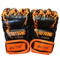 Adult Half-Finger Boxing Gloves For Training - Green thumbnail