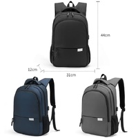 Multifunctional Oxford Laptop Backpack - Cxs-621 - Grey thumbnail