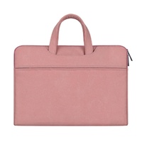 Waterproof Portable One-shoulder Handbag for 15.6 Laptops with Hidden Zipper and Suitcase Belt - Light Grey thumbnail